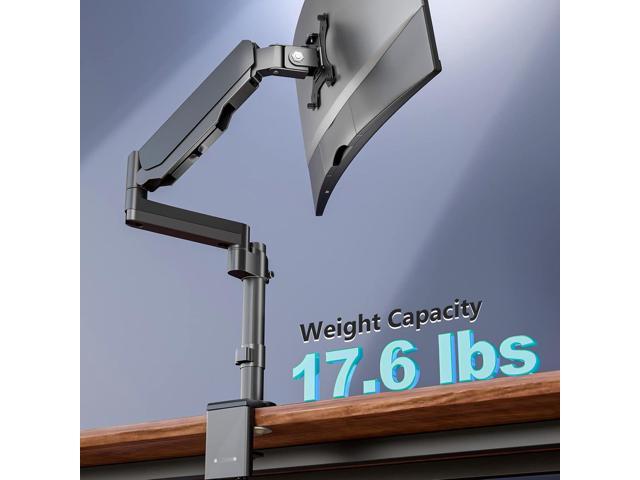 WALI Single Monitor Mount, Computer Monitor Stand for Desk Fits 13-32 Inch, Monitor Arm Desk Mount Hold up to 17.6lbs,Gas Spring Arm Full...