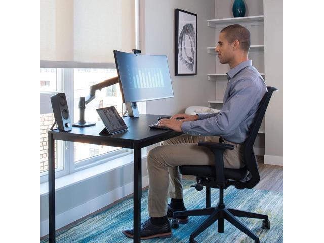 Ergotron LX Premium Monitor Arm, Single Monitor Desk Mount fits Flat Curved Ultrawide Computer Monitors up to 34 Inches, 7 to 25 lbs, VESA...
