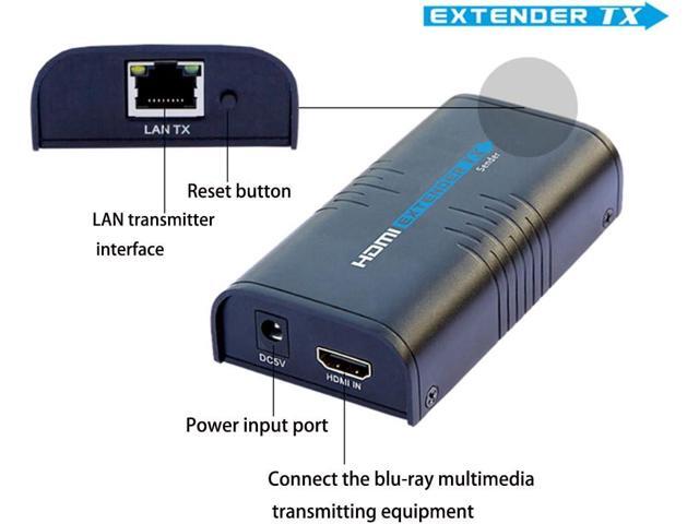 LKV373A 1080P HDMI Extender 365ft/120M Over Single Cat5 /Cat6 /Cat7 Ethernet Network and LAN Router/Switcher for HD STB,DVD,PS3, etc Supports...