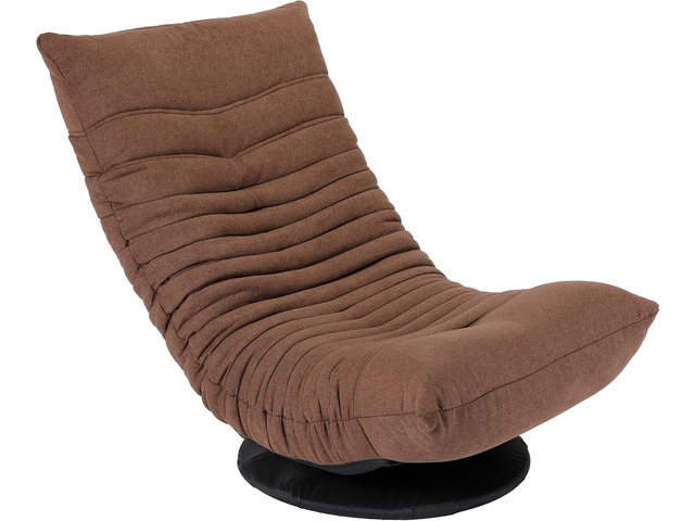BIRDROCK HOME Swivel Floor Chair for Adults or Kids 30.5' H x 23.64' W. 8' Thick Cushion Brown 360 Rotating Gaming Seats Comfy Back Support...