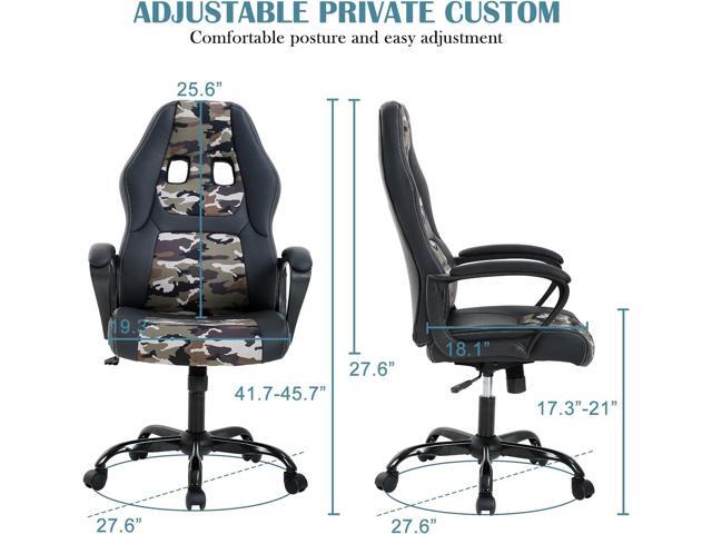 Computer Chair Ergonomic Desk Chair, Racing Gaming Chair with Armrest &Height Adjustable, High Back Computer E-Sports Chair, Task Swivel Executive...