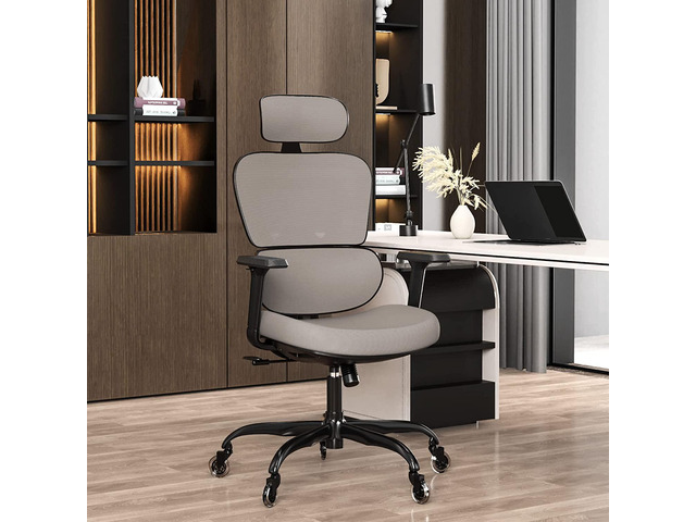 Ergonomic Office Chair - Mesh Office Chair High Back, Rolling Desk Chair, Executive Swivel Chair, Computer Chair with 3D Adjustable Armrest, 3D...