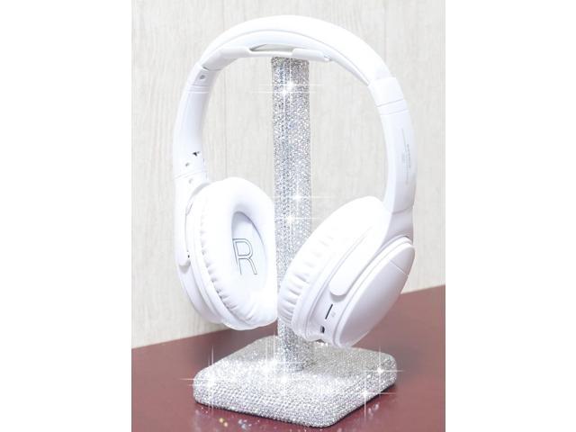 SH Luxury Rhinestones Headphone Stand Headset Holder Crystal (Silver)