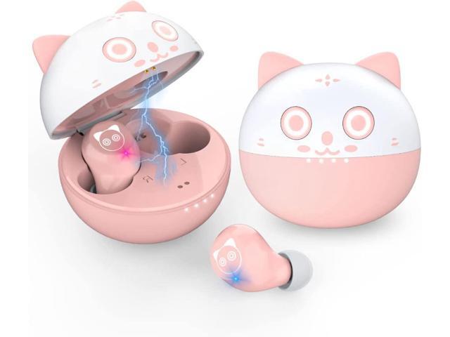 AMAFACE Kitty Wireless Earbuds Bluetooth-Touch Control in Ear Headphone with mic and Charge case,32 Playback time,Stereo Audio,Music/Game.