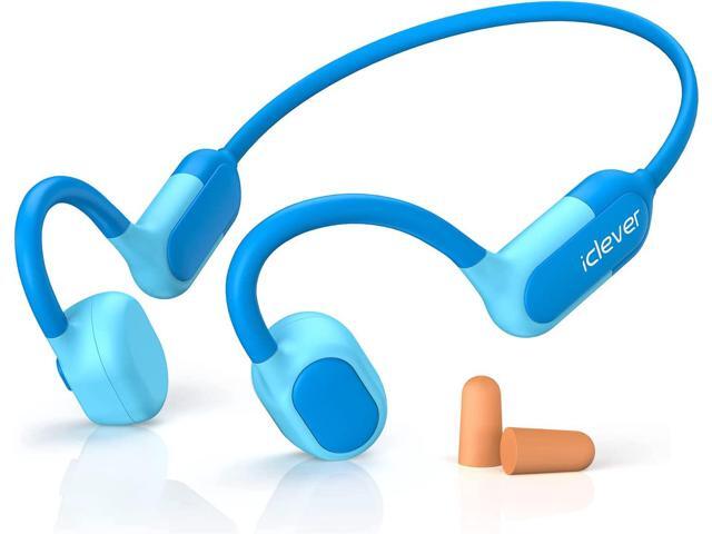 iClever Kids Headphones Bone Conduction, Open Ear Safety, IPX5 Waterproof, 360° Bending, Kids Lightweight Headphones Wireless Bluetooth 5.3, Kids.