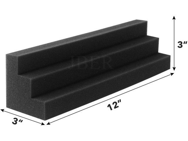 JBER Column Acoustic Wedge Studio Foam Corner Block Finish Corner Wall in Studios or Home Theater (16 Pack)