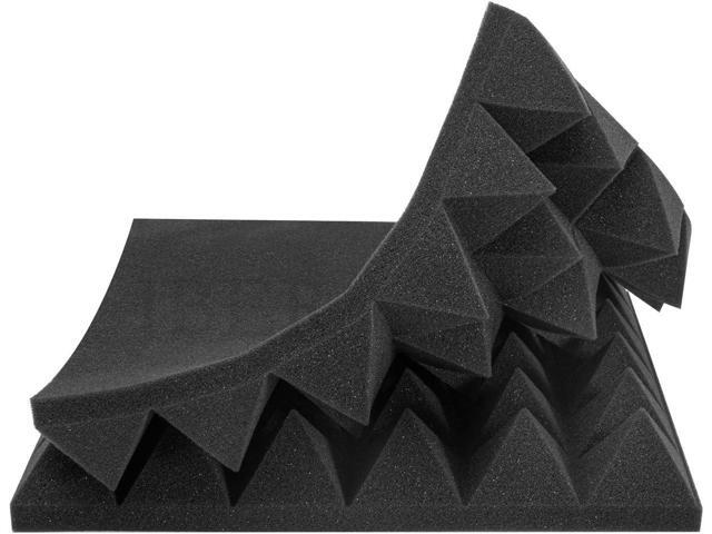 JBER Acoustic Sound Foam Panels, 24 Pack 2' X 12' X 12' Blue and Black Soundproofing Treatment Studio Wall Padding Sound Absorbing Fireproof...