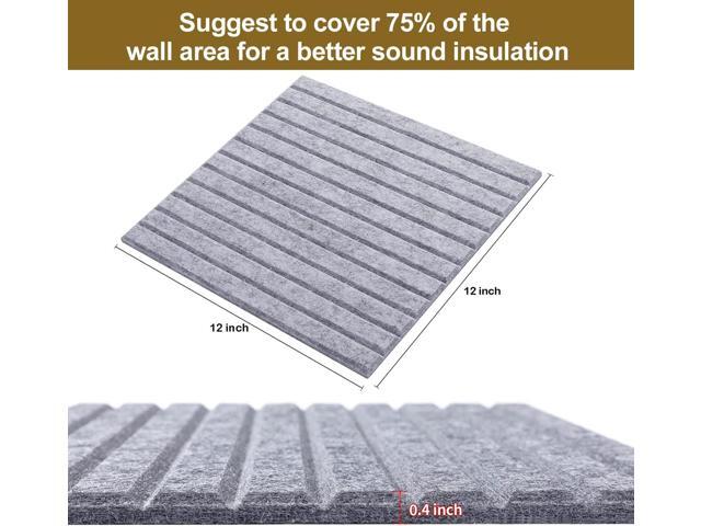 16 Pcs Pro Grade Soundproof Wall Panels,Acoustic Panels,Premium Sound Panels,Better than Foam,Wedge Design,with Adhesive on Back,For Acoustical...