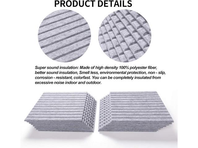 16 Pcs Pro Grade Soundproof Wall Panels,Acoustic Panels,Premium Sound Panels,Better than Foam,Wedge Design,with Adhesive on Back,For Acoustical...