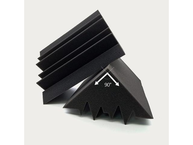 Acoustic Foam Bass Traps 8 Pack, 12' X 7' X 7' Corner Bass Trap, Sound Absorbing Foam, High Density Studio Foam