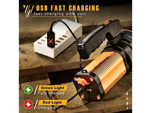 Flashlights High Lumens Rechargeable, 1000,000LM LED Rechargeable Flashlights, IP68 Waterproof Linterna Recargable, 10000mAh Long Lasting...