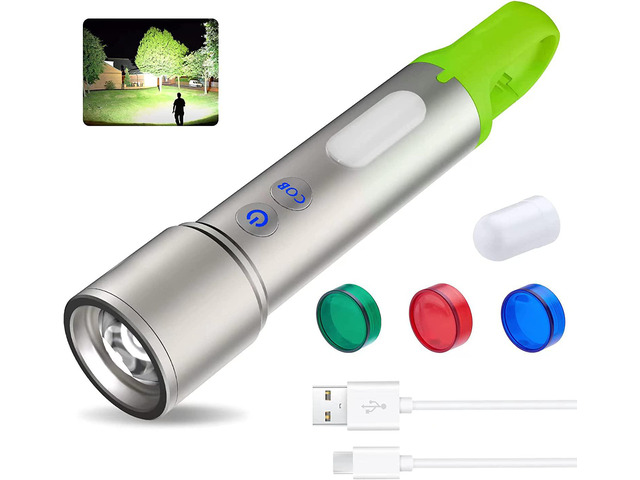 Small Flashlights Rechargeable,Mini Led Flashlight Super Bright 1500 Lumens,Pocket USB Flash Light,High Powered Handheld Flashlights with COB...