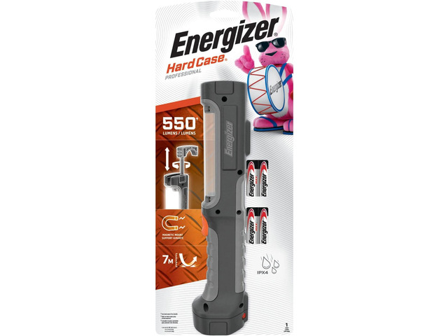 Energizer HC-550 LED Flashlight, Water Resistant LED Magnetic Work Light, Flash Light with AA Batteries Included, Pack of 2