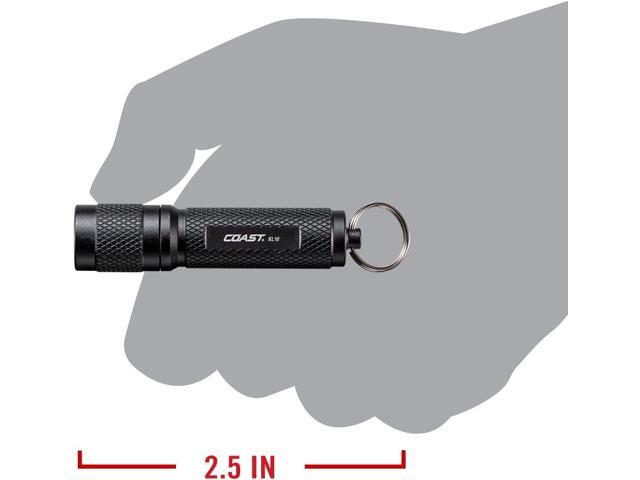 Coast KL10 100 Lumen LED Keychain Light, Pocket Sized, Black
