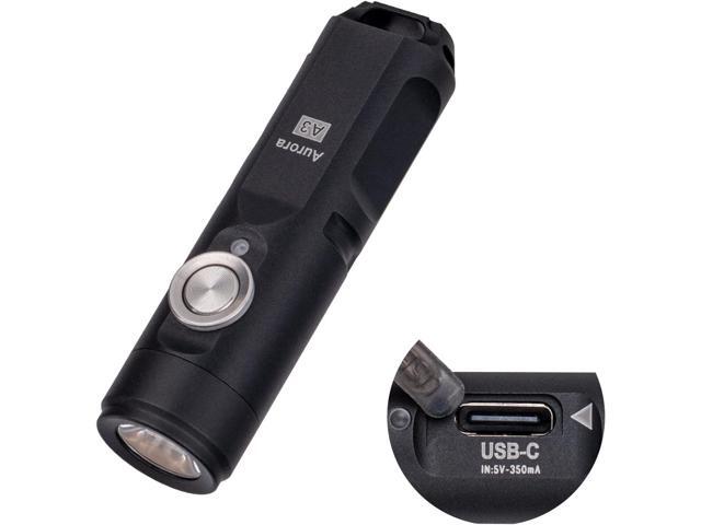 RovyVon Aurora A3 4th Generation EDC Keychain Flashlight, 650 Lumens Super Bright Mini Handheld Flashlight, Powered by USB Rechargeable Built-in.