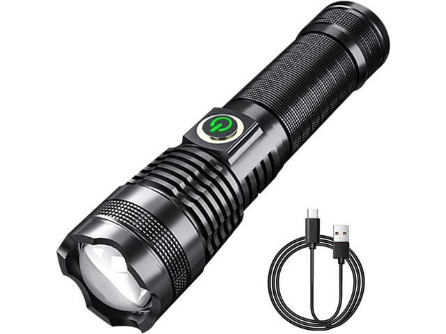 XURLEQ 600000 Lumen Handheld Flashlight LED Tactical Flashlight with 5 Modes Water Resistant for Camping Hiking Outdoor Biking Emergency