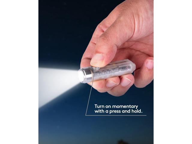 RovyVon Aurora A7 G4 Keychain Flashlight, USB C Rechargeable Max 650 High Lumen Flashlights Super Bright with EDC Small Size, 8 Mode, Glow Blue,...