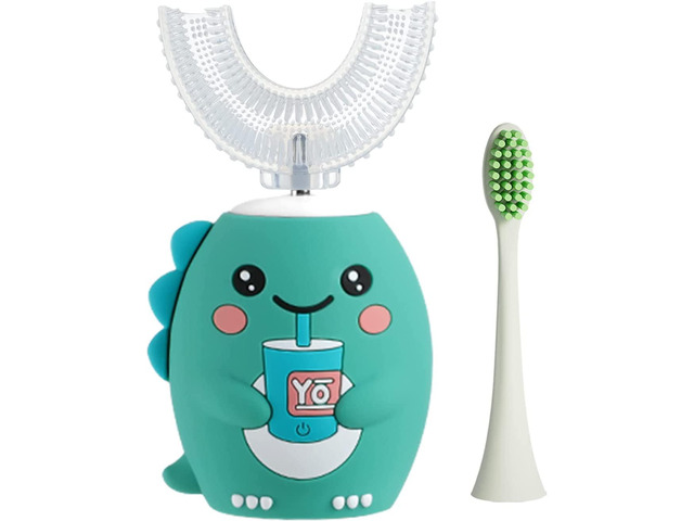 Yodabai Kids Electric Toothbrushes, U Shaped Ultrasonic Toothbrush,Rechargeable Kids Toothbrush w/ Smart Timer, Sonic Toothbrush Kids 6 Modes,...