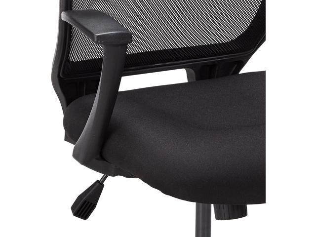 Lorell LLR84868 Executive Mid-Back Work Chair, Black
