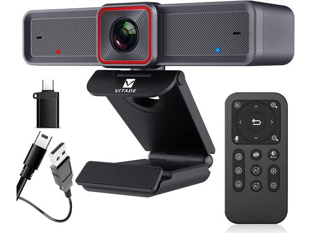 VITADE 4K Webcam with AI-Powered Framing,Remote Control Web Camera/10X Digital Zoom 4k 30fps Web cam with USB 3.0 HDR/Dual Noise Cancelling. photo