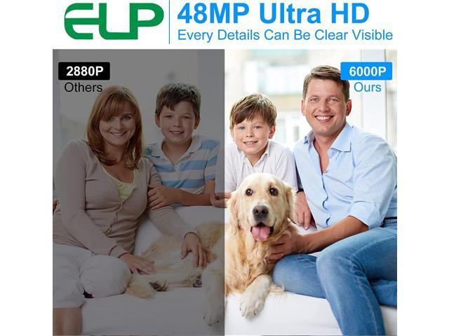 ELP 48MP Fast Autofocus USB Camera Module with 70degree No Distortion Lens for Computer Mini UVC USB2.0 Industrial Webcam Board 8000 * 6000 USB...
