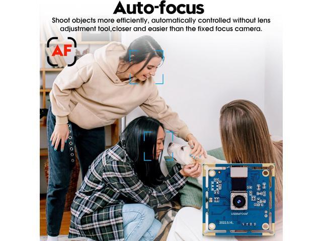 ELP 8mp USB Camera Autofocus 4K PC Camera Module for Computer and Raspberry Pi Mini UVC USB2.0 Webcam Board IMX179 Industrial Lightburn Camera Low...