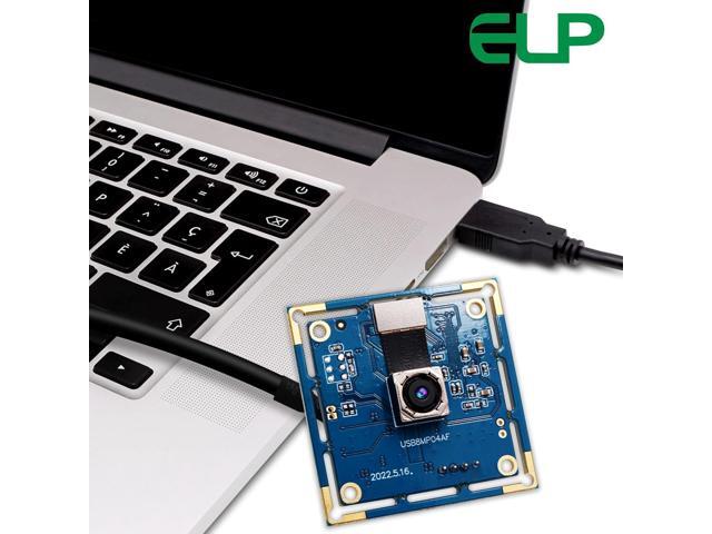 ELP 8mp USB Camera Autofocus 4K PC Camera Module for Computer and Raspberry Pi Mini UVC USB2.0 Webcam Board IMX179 Industrial Lightburn Camera Low...