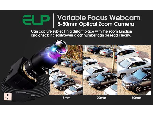 ELP 5-50mm Varifocal Lens 1080P USB Camera with H.264 High Definition Sony IMX323 Webcam for Android Linux Windows Industrial Video