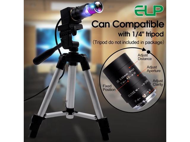 ELP 5-50mm Varifocal Lens 1080P USB Camera with H.264 High Definition Sony IMX323 Webcam for Android Linux Windows Industrial Video
