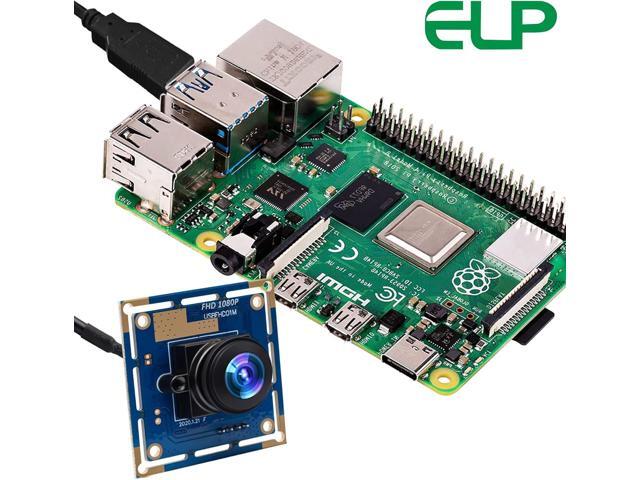 ELP 16mp Wide Angle USB Camera for Computer 180degree Fisheye Lens Webcam Board Mini UVC USB2.0 4K Video Lightburn Camera Module,with 3.3ft/1m...
