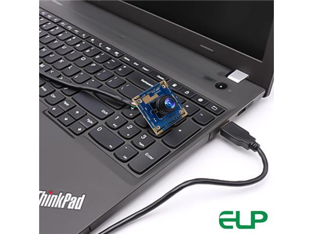 ELP 16mp Wide Angle USB Camera for Computer 180degree Fisheye Lens Webcam Board Mini UVC USB2.0 4K Video Lightburn Camera Module,with 3.3ft/1m...