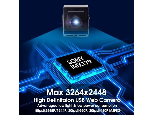 SVPRO Manual Zoom Focus USB Camera 2.8-12mm Varifocal Lens 2448P HD USB Web Camera 8MP High Definition with Sony IMX179 Sensor M12 Mount Lens...