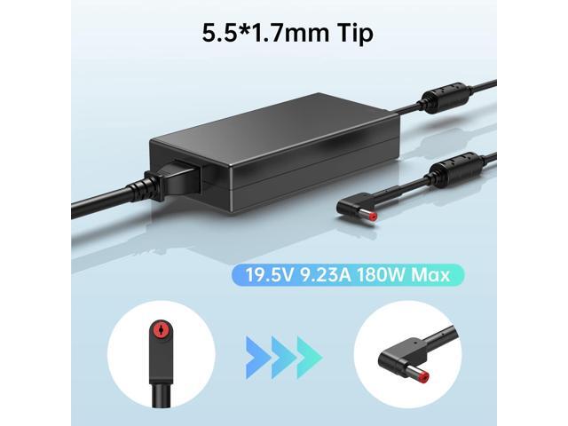 180W Predator Charger for Acer Predator Helios 300 Gaming Laptop PH315-52 PH315-51 G3-571 G3-572 G3-571-77QK, Acer ADP-180MB K Power Adapter