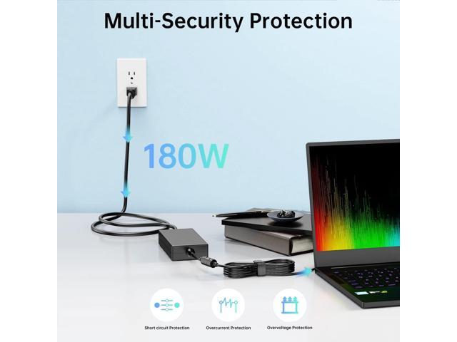 180W Predator Charger for Acer Predator Helios 300 Gaming Laptop PH315-52 PH315-51 G3-571 G3-572 G3-571-77QK, Acer ADP-180MB K Power Adapter