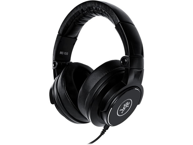 Mackie MC Series Professional Foldable Studio Closed-Back Headphones (MC-150),Black