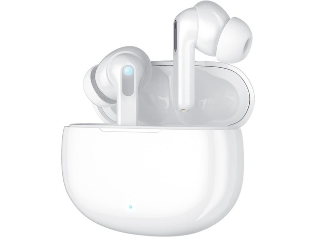 AUTREBITS True Wireless Earbuds Bluetooth for iPhone and Android - IPX5 Waterproof Headphones Pods with Microphone and Invisible Design, White