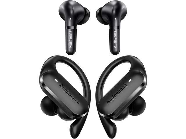 Audiovance SPEU 501, 2-Set Wireless Headphones Bluetooth Earbuds as Ideal Gifts, EU501 ANC Noise Cancelling for Immersive Music, SP301 for Workout...