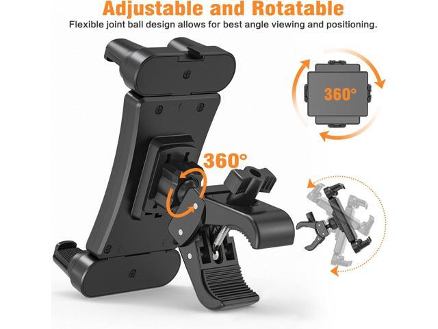 Spin Bike Tablet Holder Mount, Compatible with iPad Phone Bike Holder Handlebar Stand for Indoor Exercise Bicycle, Stationary Bike, Treadmill, Fits...
