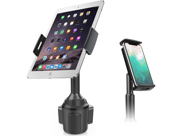 APPS2Car Cup Holder Tablet Mount for Car with Heavy Duty Cupholder Base, Adjustable Tablet Car Mount Holder for Car/Truck Compatible with 4.3-11...