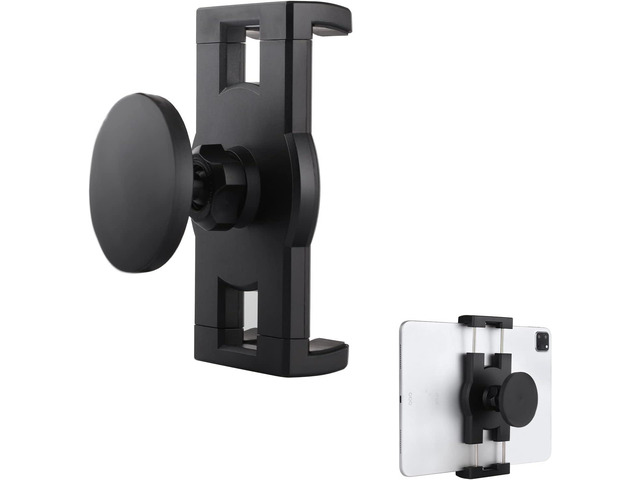 Mippko Magnetic Tablet Holder for Vehicle/Cabinet/Fridges/Metal Shelf/Whiteboard, 360Â° Rotation Clamp Strong Magnetic Base Attracts Metal Surface,...