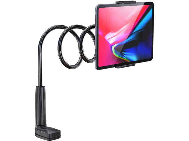 WixGear Tablet Holder Mount, Gooseneck Tablet Stand, Tablet Holder for Table Top, Holder for Bed Couch Stand, Compatible with iPads, Samsung Galaxy...
