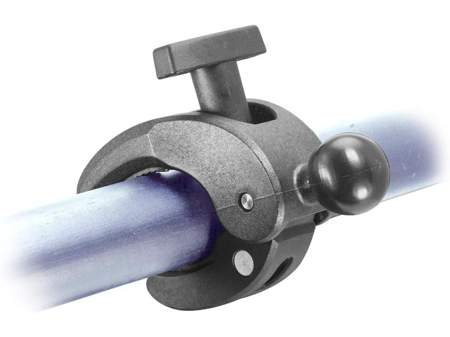 iBOLT 25mm / 1 inch Ball to Clamp Post/Pole/Handlebar Mount Base/Adapter - for All Industry Standard 1 inch / 25 mm mounts