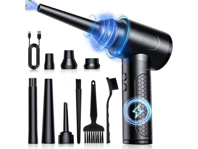 VMOK Compressed Air Duster, 3 Gear 100000RPM Electric Cleaner Air Duster with LED Light, 9000mAh Electric Duster Keyboard Cleaner for Laptop, Computer