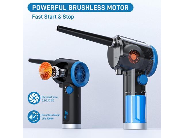 ATEngeus Compressed Air Duster, Electric Air Duster, Cordless Air Duster for Computer, Stepless Speed, Keyboard Cleaner, Replace Canned Air,...