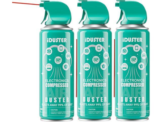Canned Air Duster for Computer - Disposable Keyboard Cleaner Cleaning Duster for Electronics, 3PCS(10oz)