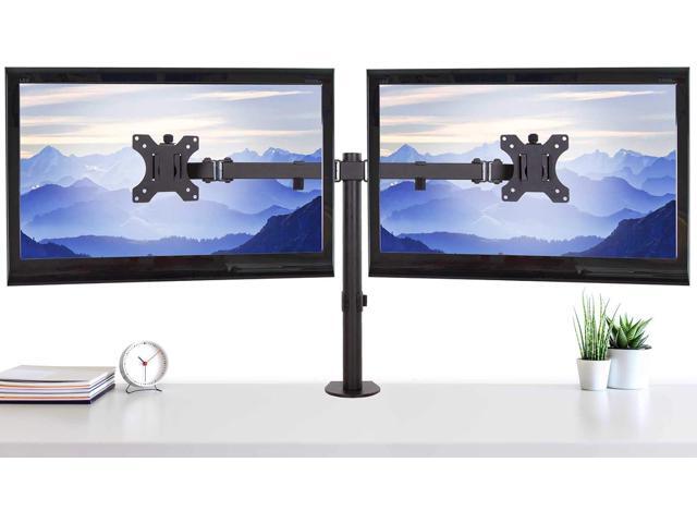 Stand Steady 2 Monitor Mount Desk Stand Height Adjustable Double Monitor Stand with Desk Clamp Full Articulation VESA Mount Fits Most LCD/LED...