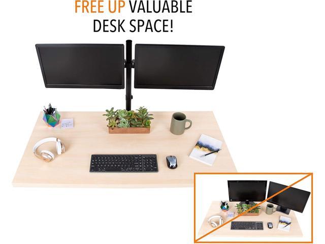 Stand Steady 2 Monitor Mount Desk Stand Height Adjustable Double Monitor Stand with Desk Clamp Full Articulation VESA Mount Fits Most LCD/LED...