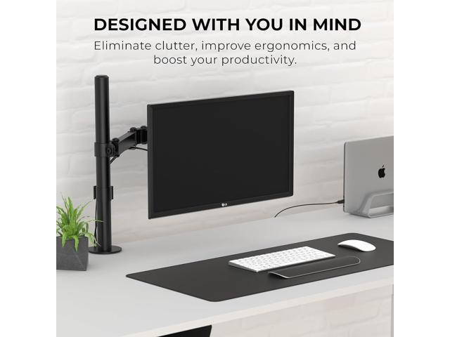HumanCentric VESA Mount Adapter Compatible with LG Monitors 24MP58VQ, 24MP58VQ-P, 24MP59HT, 24MP59HT-P, and 24MP60VQ, Mounts Monitor to VESA Stand,...
