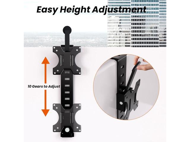 PUTORSEN 13 to 35 inch Cubicle Monitor Hanger,Height Adjustable Hanging Monitor Mount, Monitor Cubicle with VESA Mount 75×75mm and 100×100mm, Clamp...