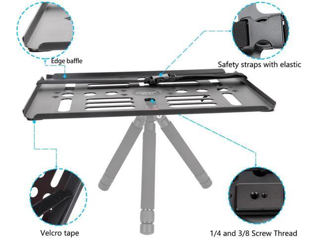koolehaoda Laptop Notebook Pallet Projector Tray Holder with Arca-Swiss Interface for 1/4' to 3/8' Screw Tripod Stand Ballhead Mount, 22 lbs...
